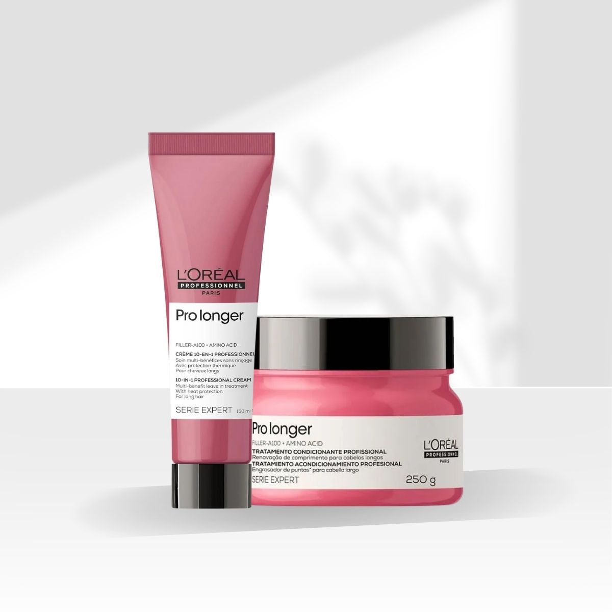 Kit Loreal Serie Expert Pro Longer Máscara 250 g e Leave-in 150 ml