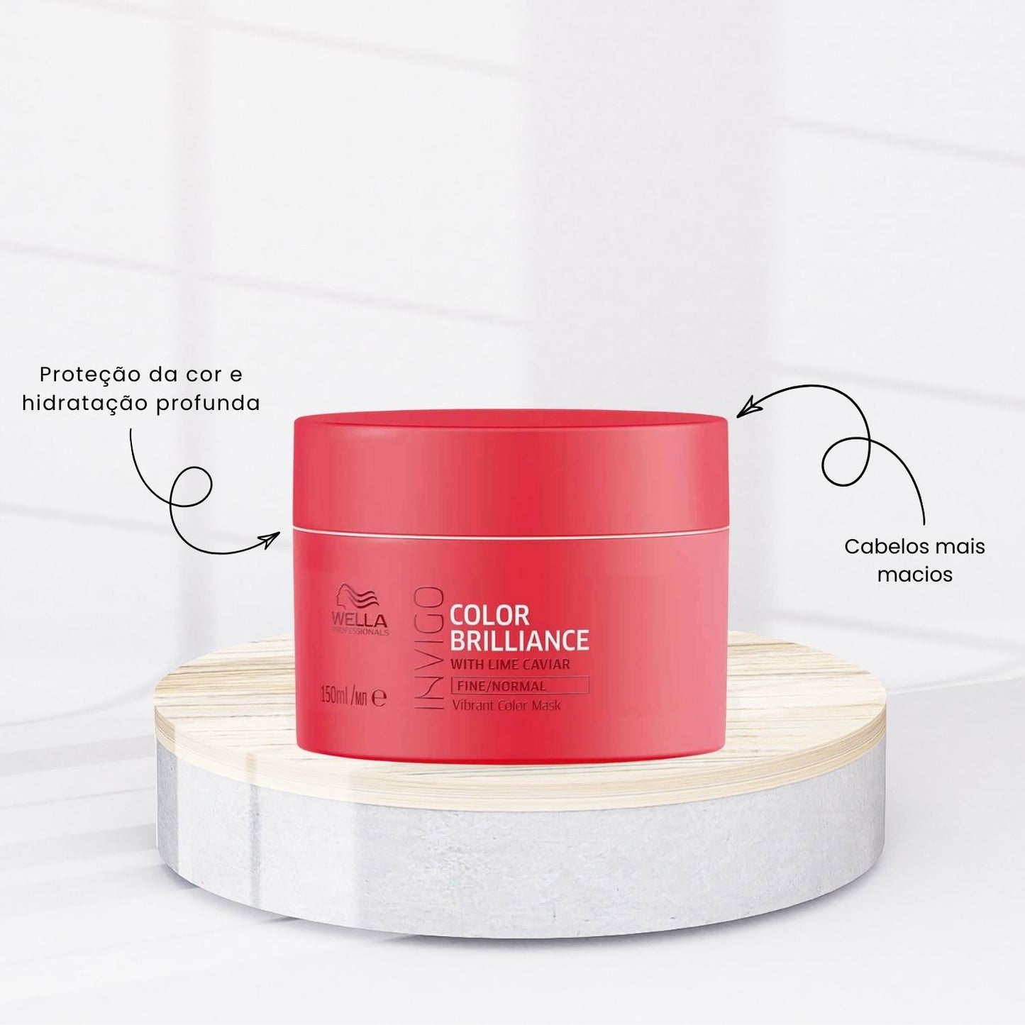 Kit Wella Invigo Color Brilliance e Oil Reflections light 30 ml (3 Produtos)