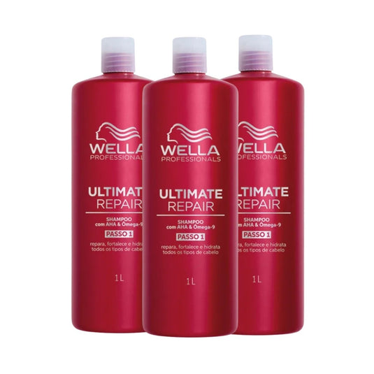 Kit Wella Ultimate Repair 3 Shampoo 1 Litro