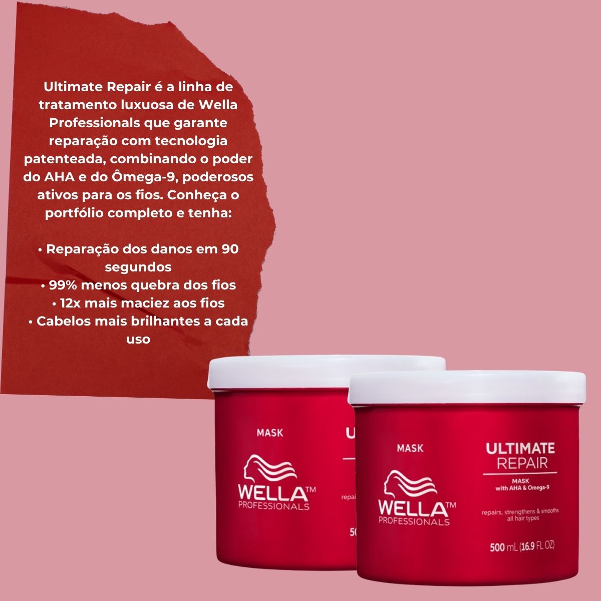 Kit Wella Ultimate Repair 2 Máscaras 500 ml