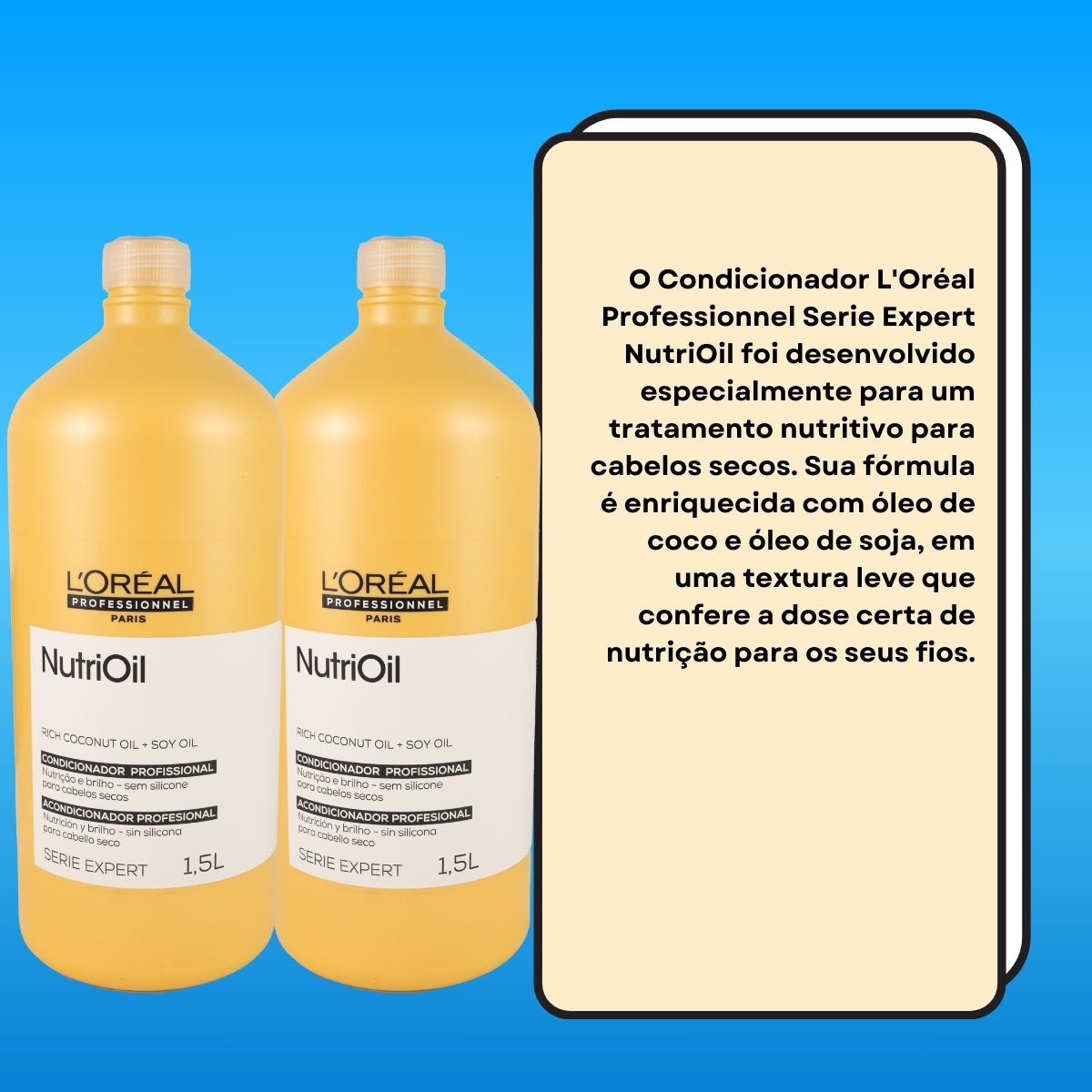 Kit Loreal NutriOil 2 Condicionador 1,5L