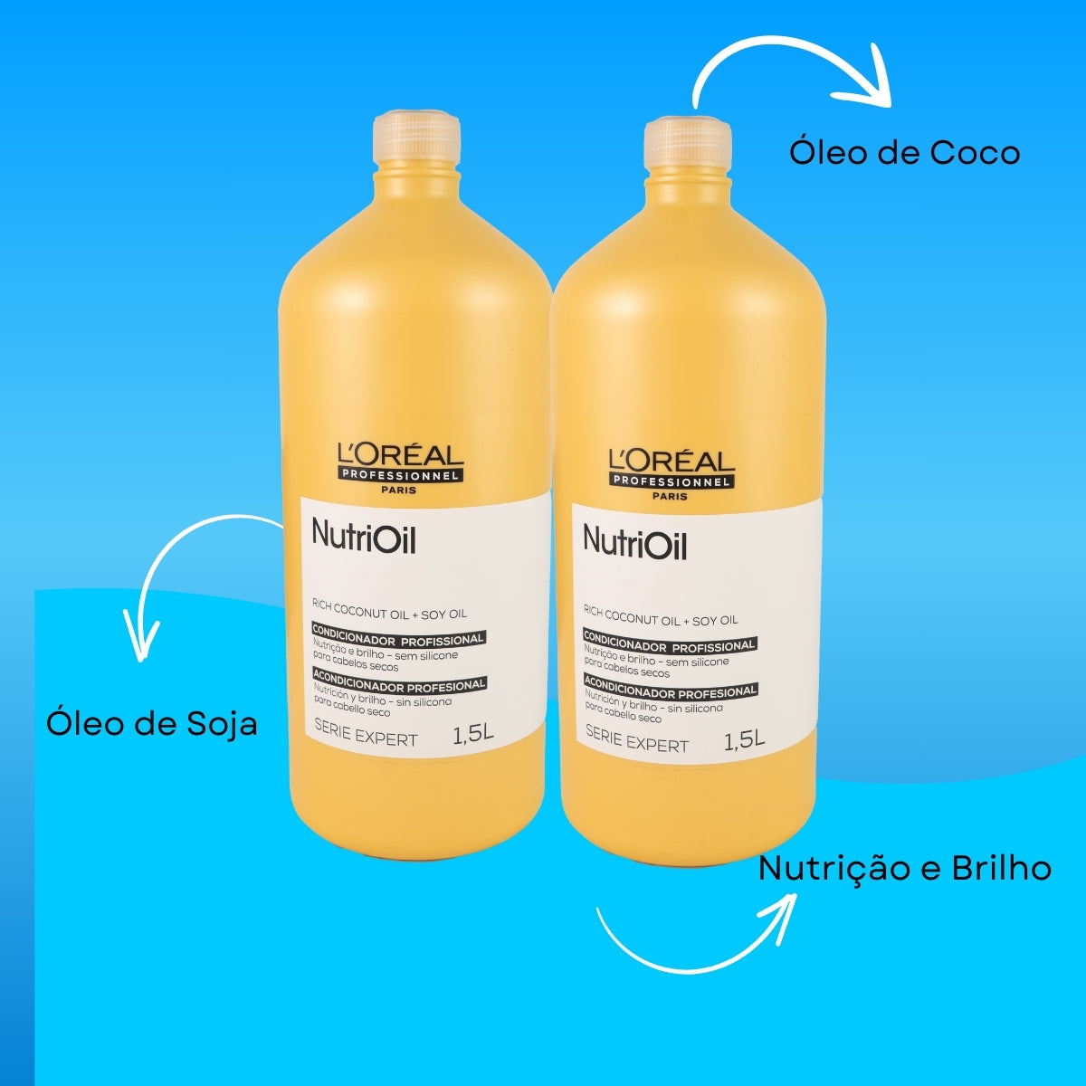 Kit Loreal NutriOil 2 Condicionador 1,5L