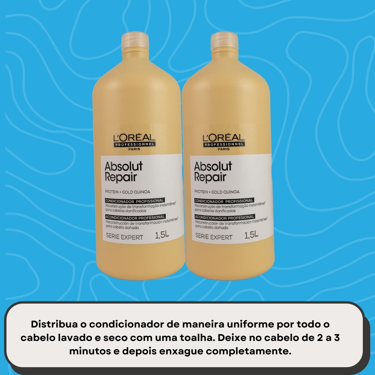 Kit Loreal Absolut Gold 2 Condicionador 1,5L
