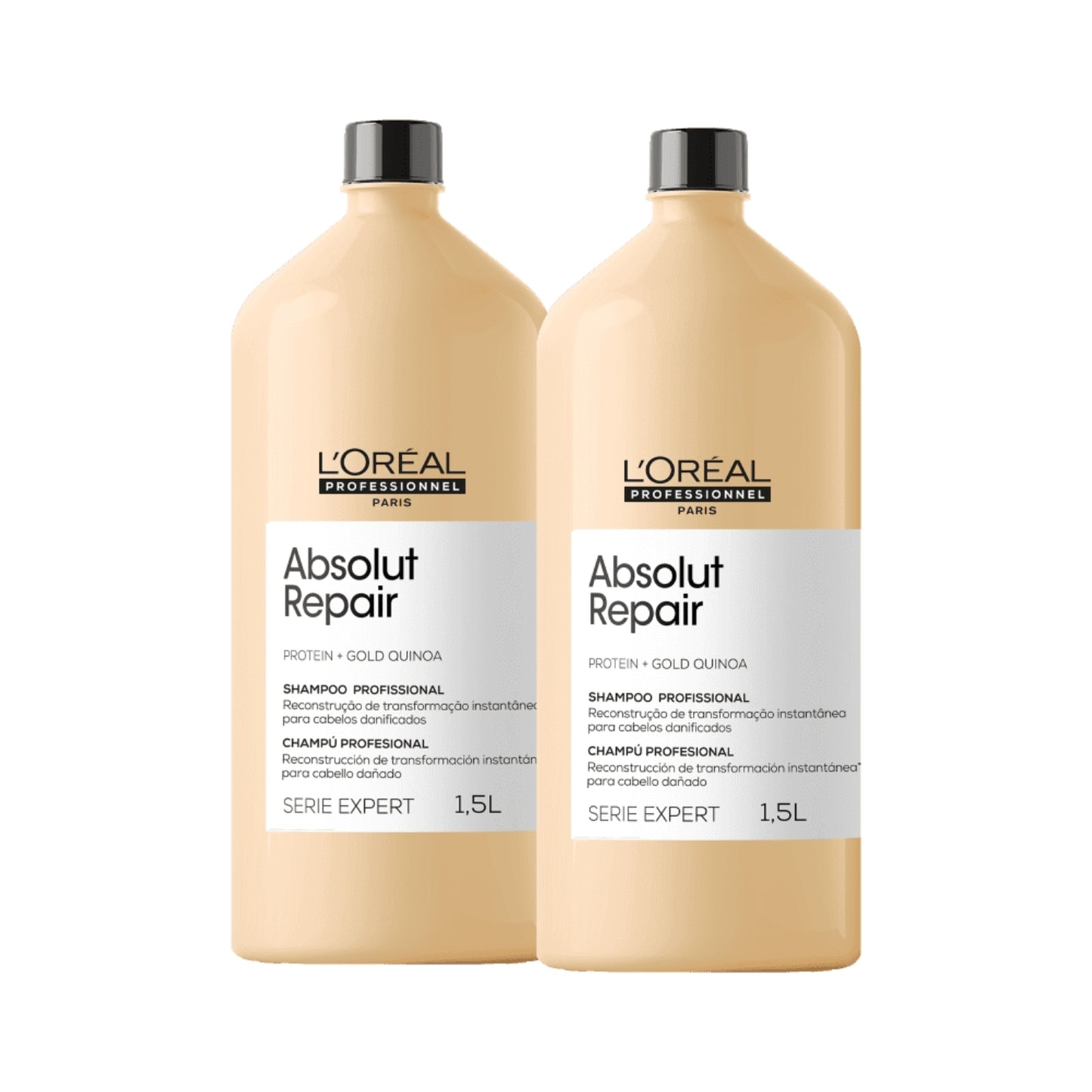 Kit Loreal Absolut Repair Gold Quinoa 2 Shampoo 1,5L