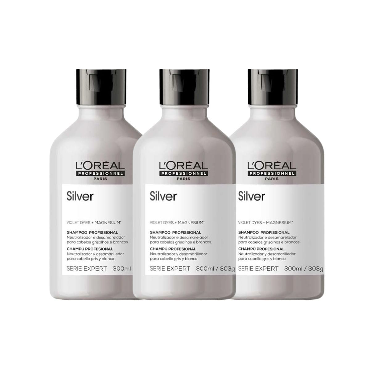 Kit Loreal Silver 3 Shampoo 300 ml
