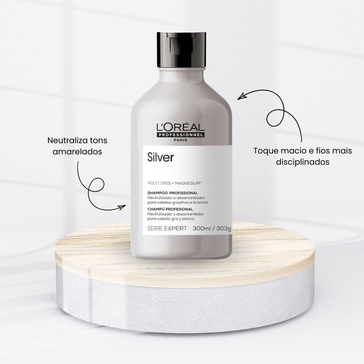 Kit Loreal Silver 3 Shampoo 300 ml