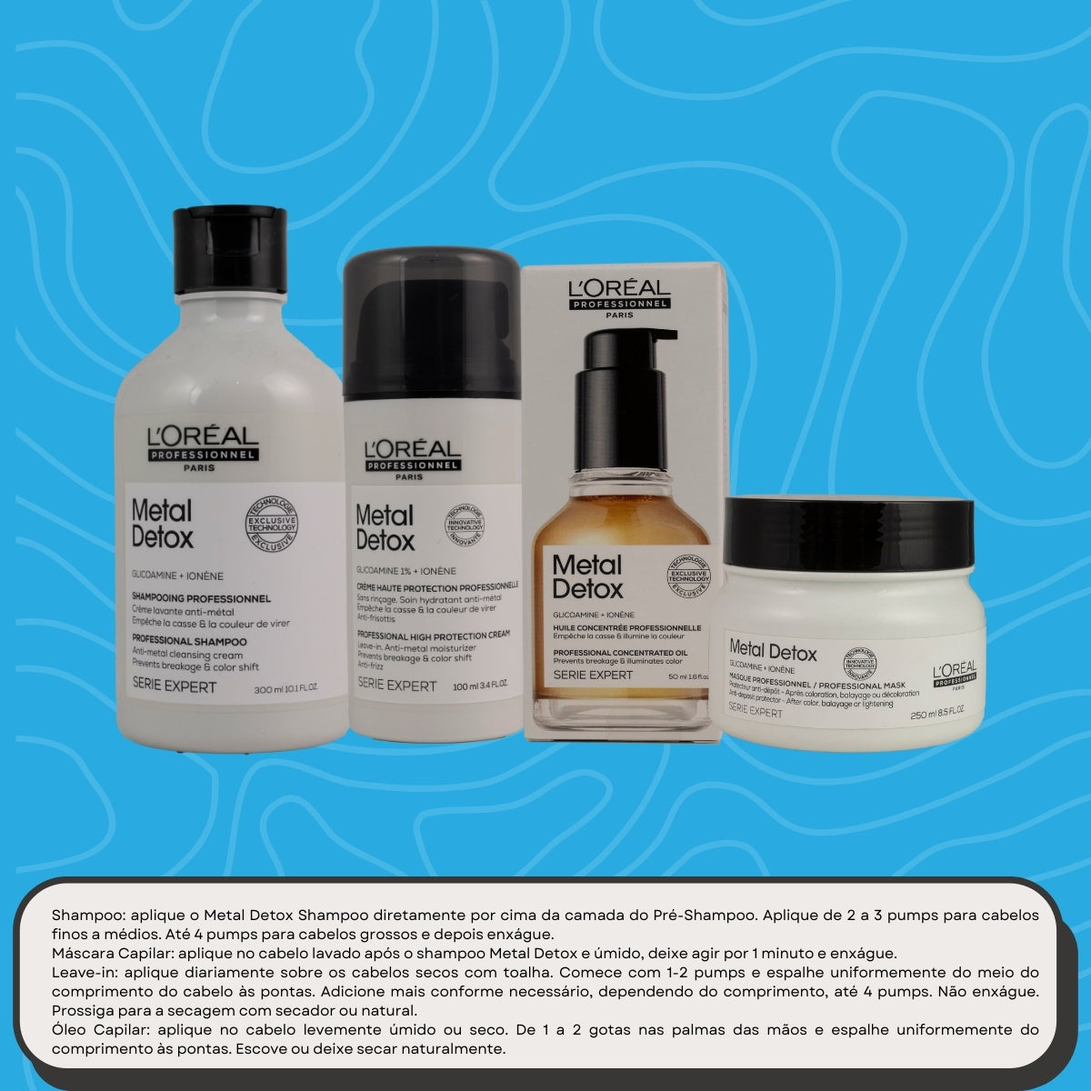 Kit Loreal Metal Detox Home Care (4 Produtos)