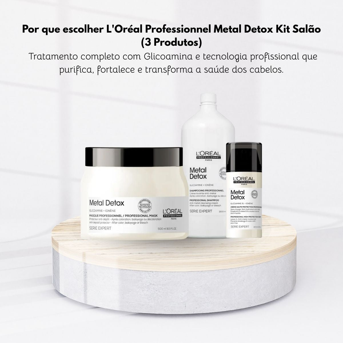 Kit Loreal Metal Detox Salão (3 Produtos)