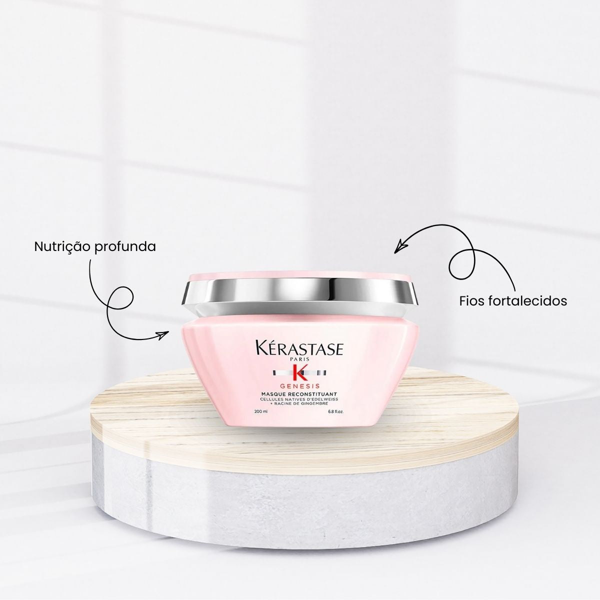 Kit Kérastase Genesis Máscara 200 ml e Protetor Térmico 150 ml