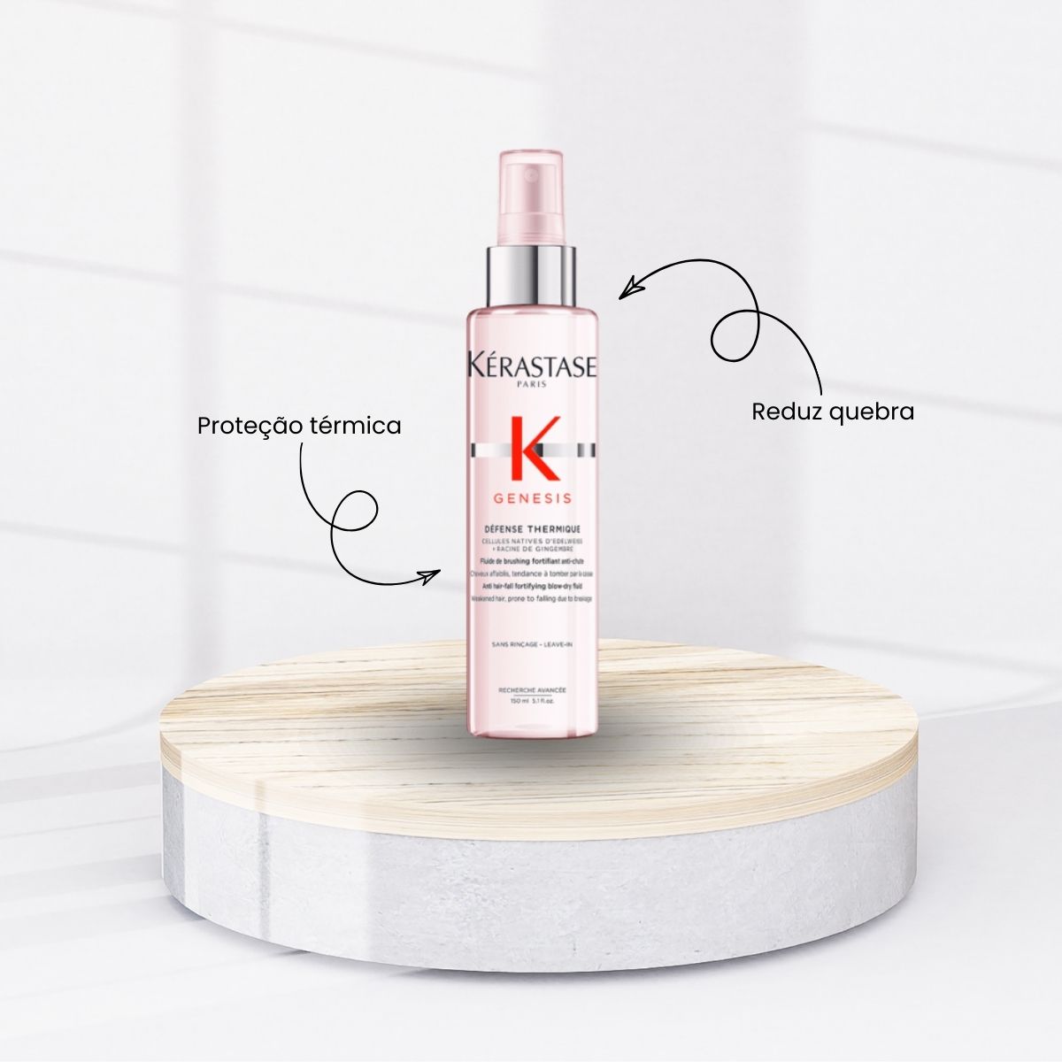 Kit Kérastase Genesis Máscara 200 ml e Protetor Térmico 150 ml