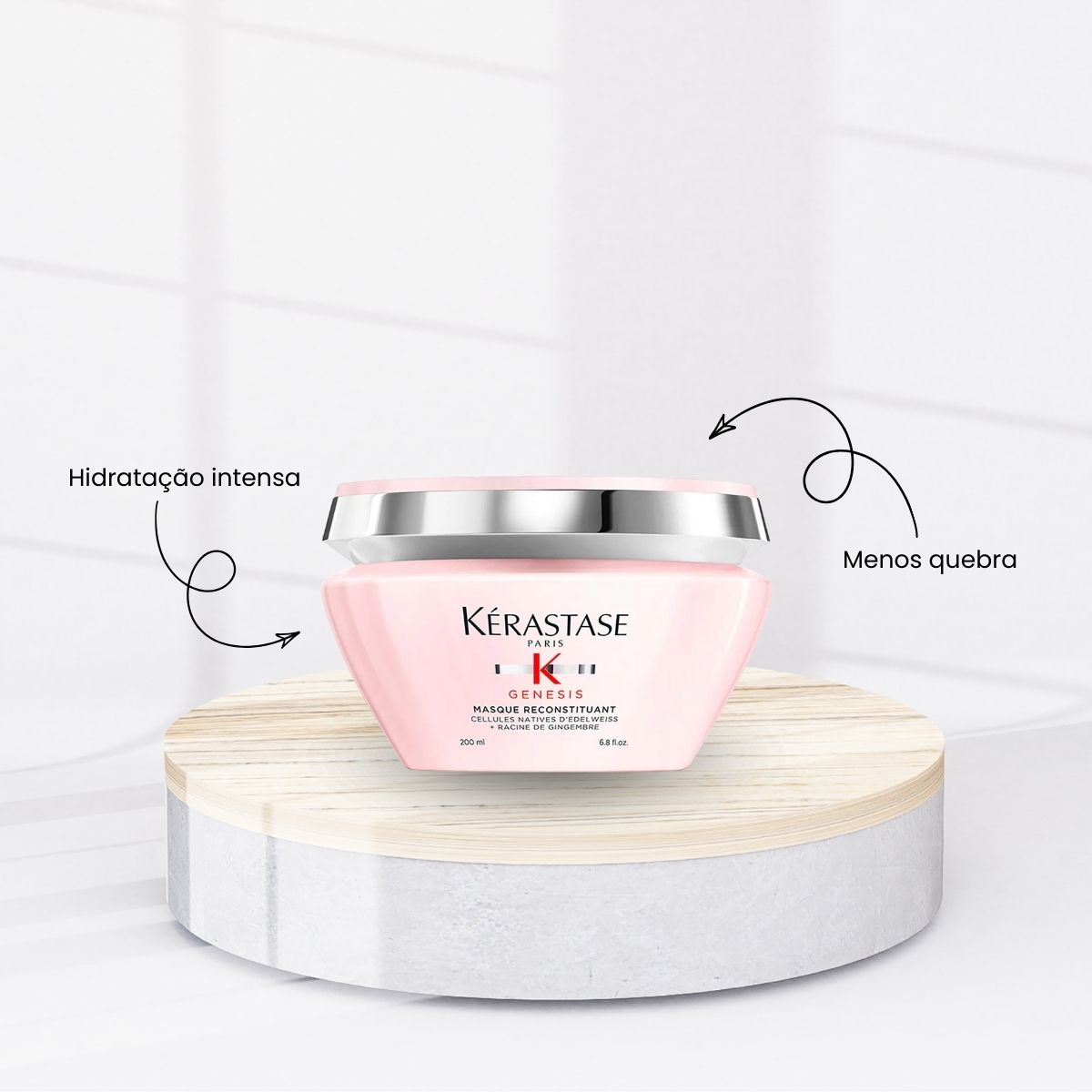 Kit Kérastase Genesis Masque Reconstituant 2 Máscaras 200 ml