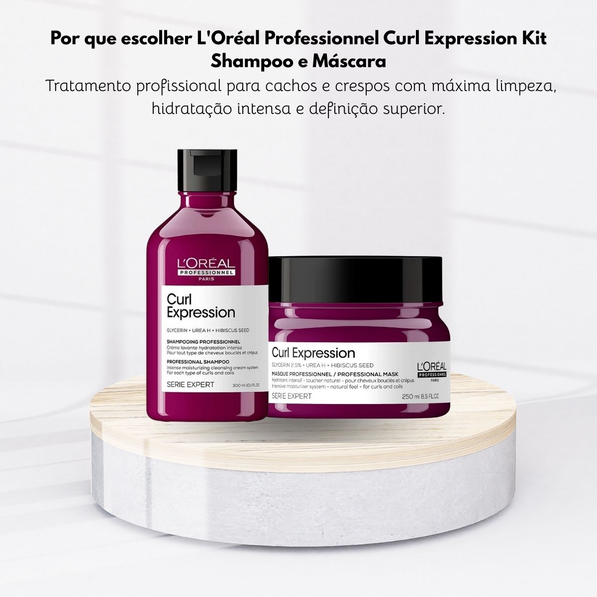 Kit Loreal Curl Expression Shampoo e Máscara