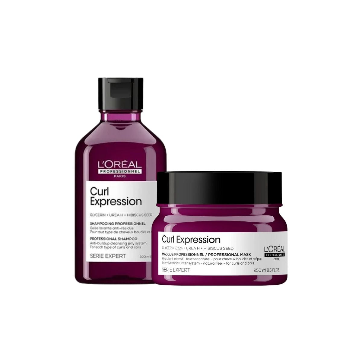 Kit Loreal Curl Expression Shampoo Anti-resíduos 300 ml e Máscara Rich 250 g