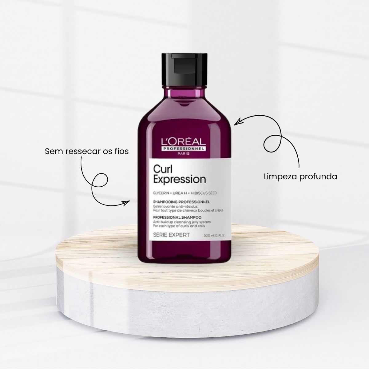 Kit Loreal Curl Expression Shampoo Anti-resíduos 300 ml e Máscara Rich 250 g