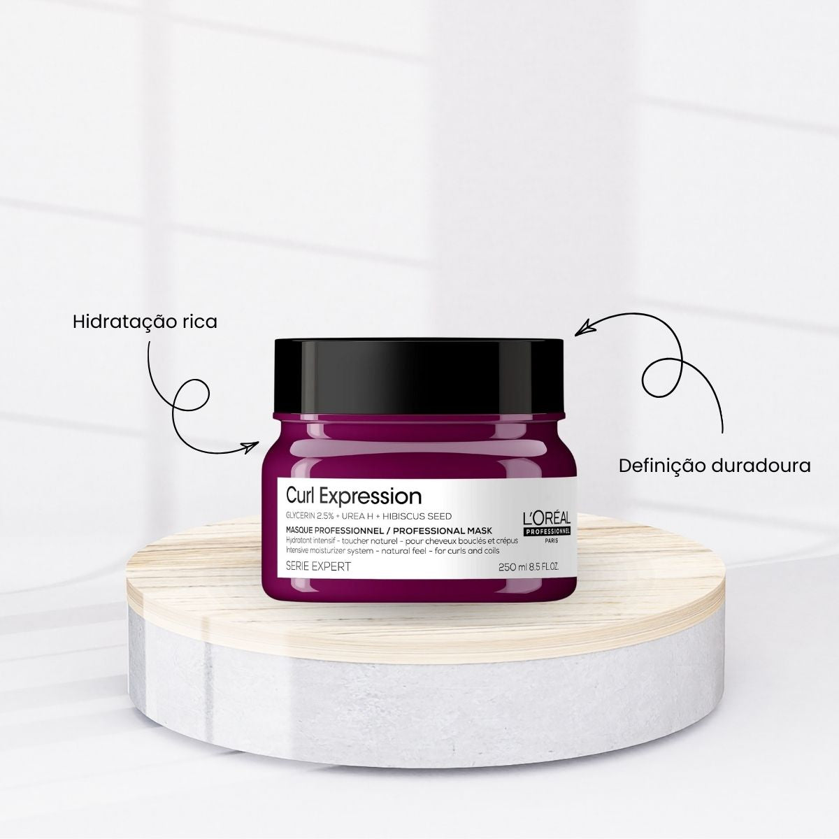 Kit Loreal Curl Expression Shampoo Anti-resíduos 300 ml e Máscara Rich 250 g