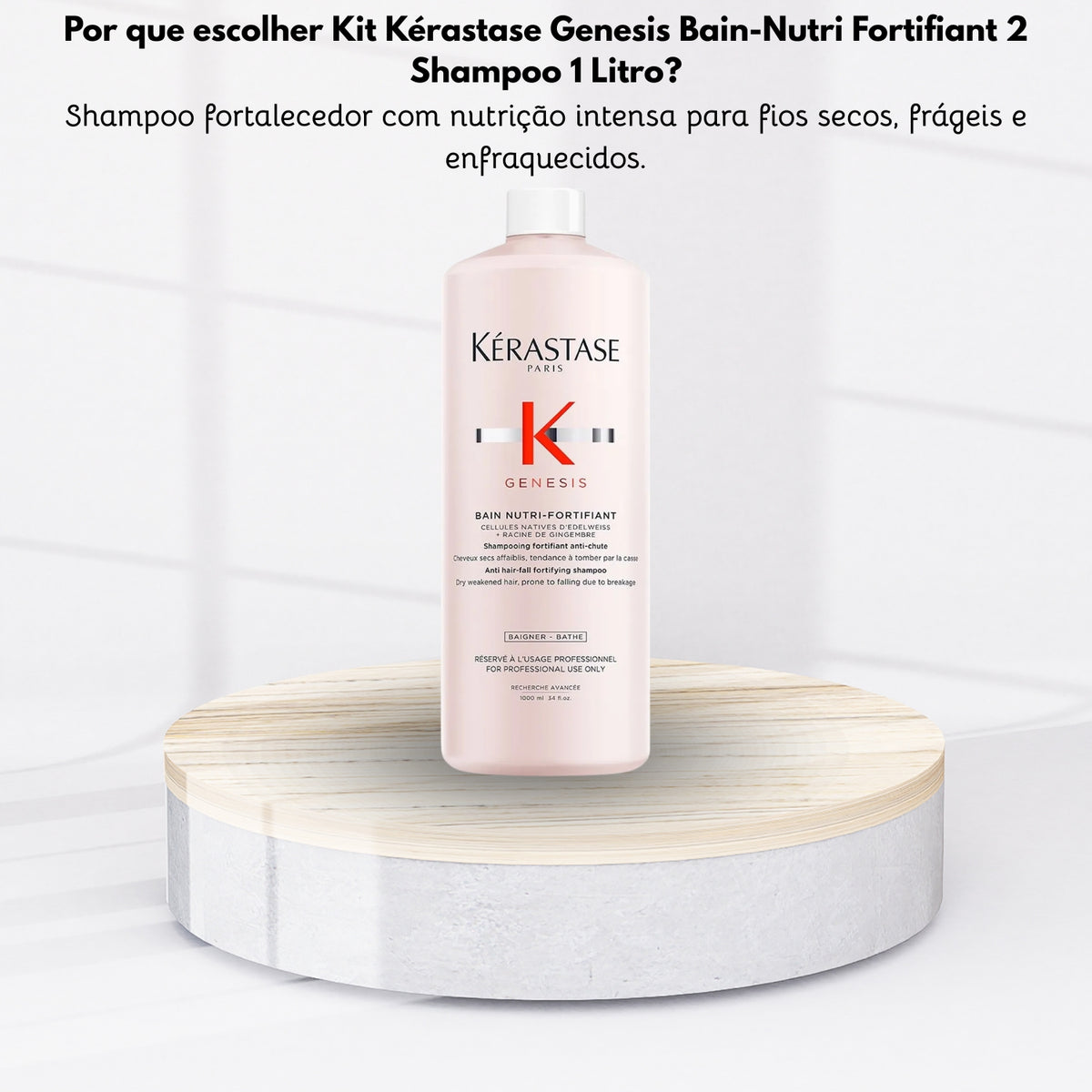 Kit Kérastase Genesis Bain-Nutri Fortifiant 2 Shampoo 1 Litro