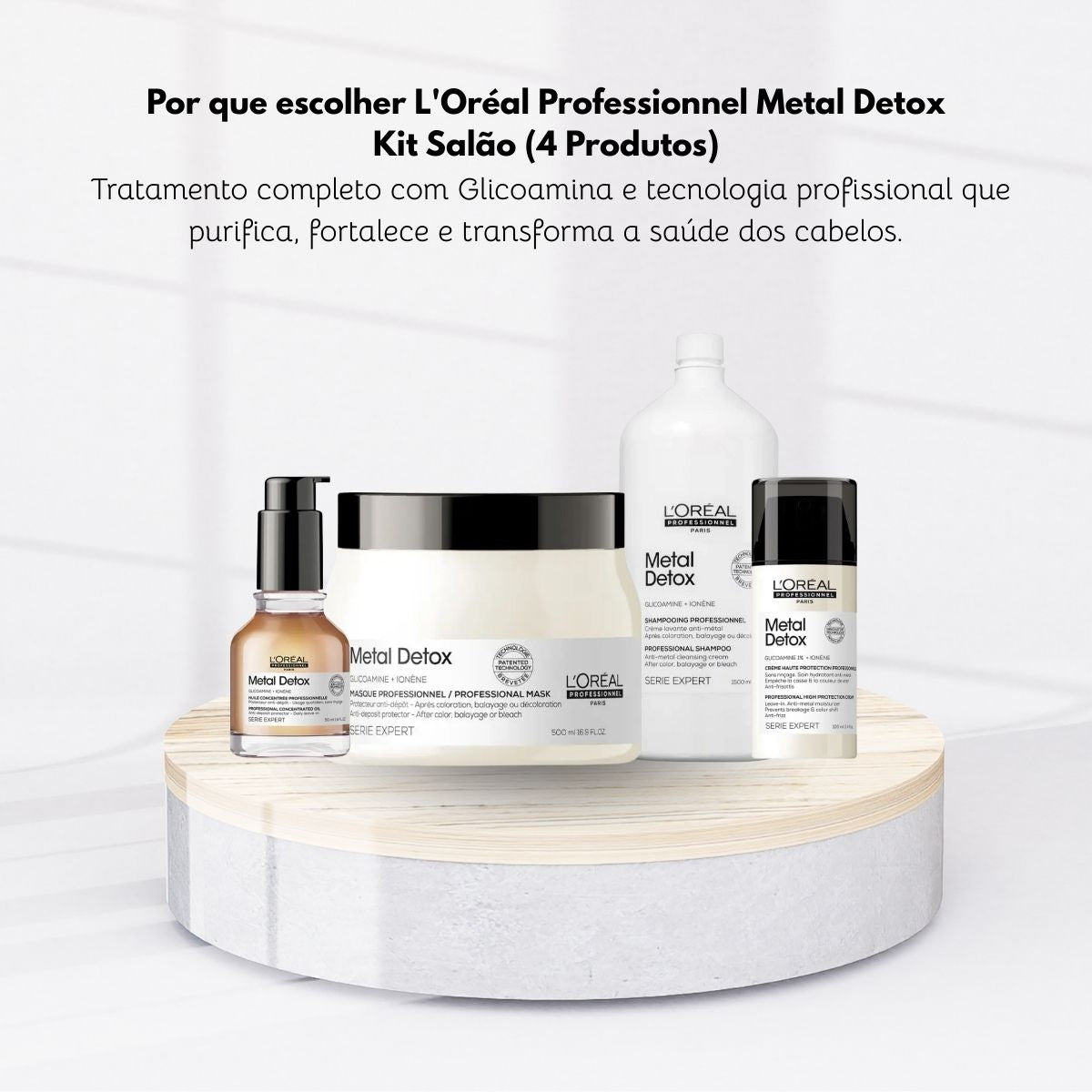 Kit Loreal Metal Detox Salão (4 Produtos)