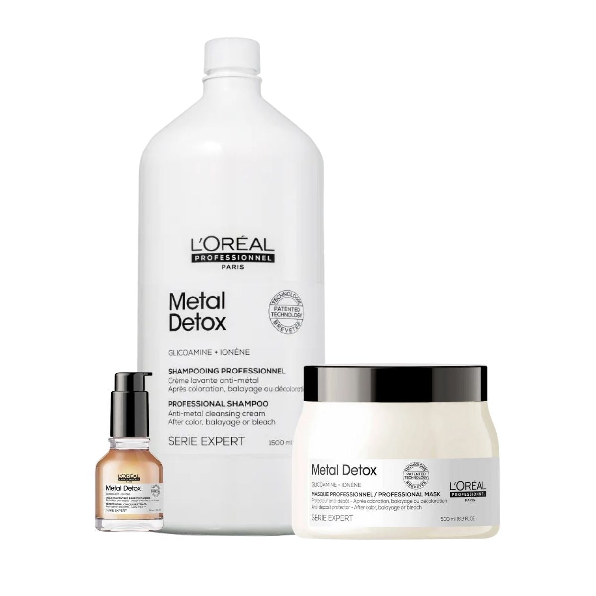 Kit Loreal Metal Detox e Oleo Capilar Salão (3 Produtos)