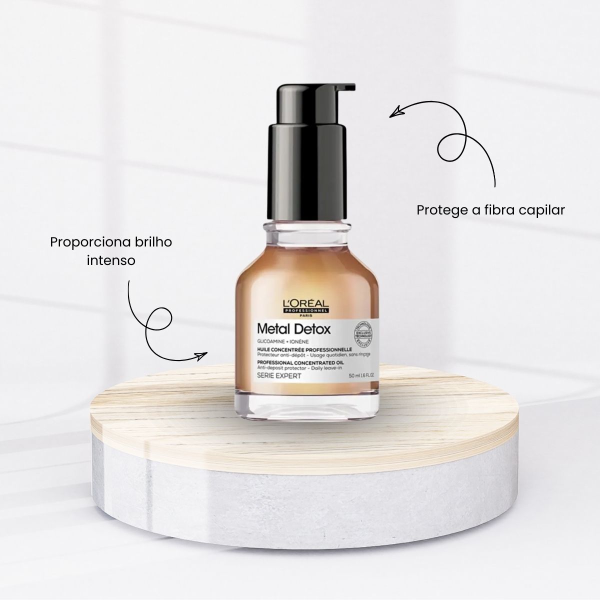 Kit Loreal Metal Detox e Oleo Capilar Salão (3 Produtos)