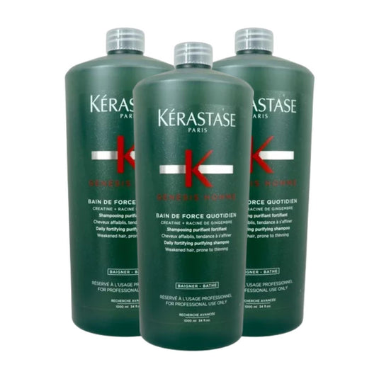 Kit Kérastase Genesis Homme Bain Force 3 Shampoo 1 Litro