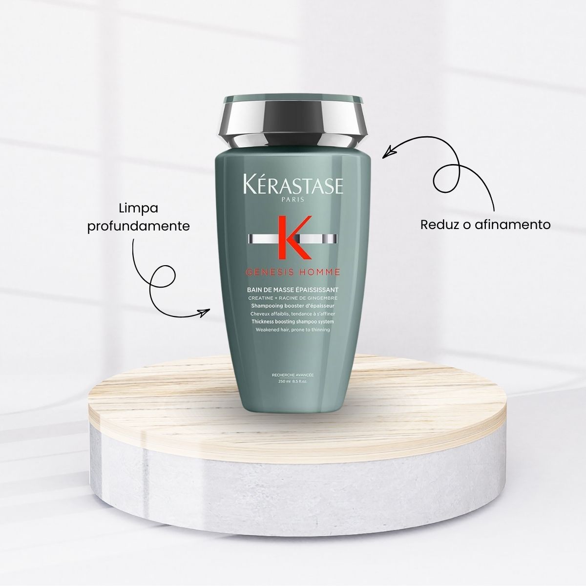 Kit Kérastase Genesis Homme Bain Masse (4 Produtos)