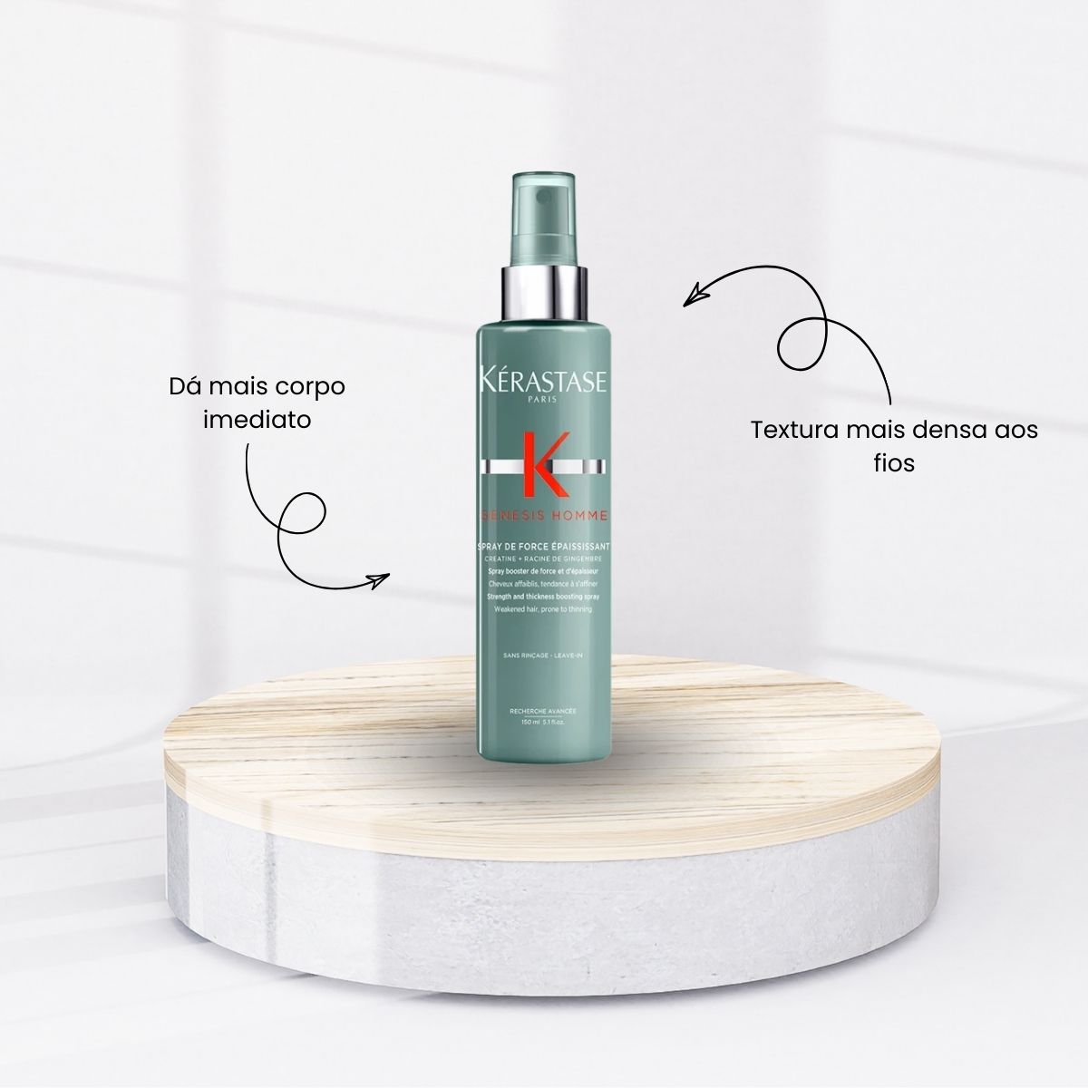 Kit Kérastase Genesis Homme Bain Masse (4 Produtos)