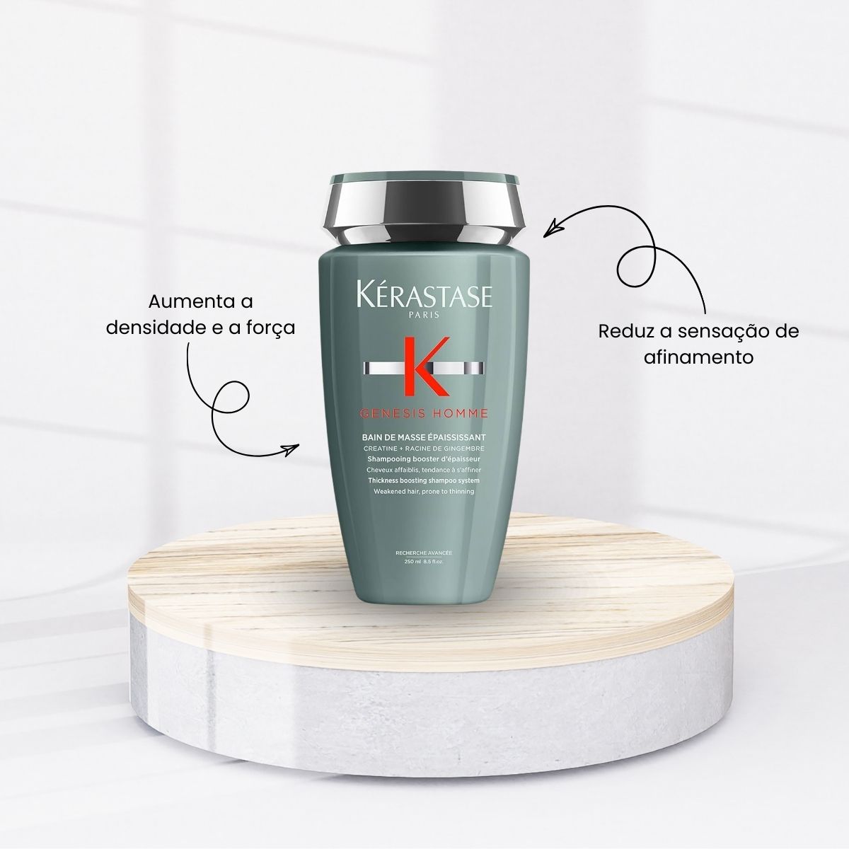 Kit Kérastase Genesis Homme Bain Masse 2 Shampoo 250 ml