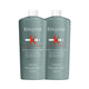 Kit Kérastase Genesis Homme Bain Masse 2 Shampoo 1 Litro