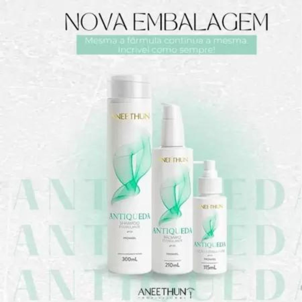 Kit Aneethun AntiQueda Trio (Shampoo, Bálsamo e Loção)