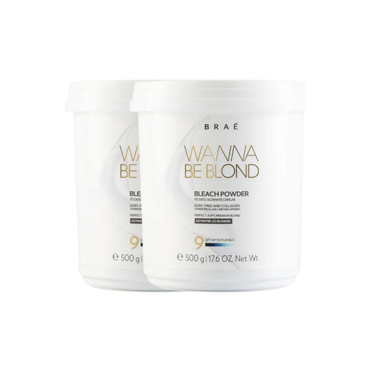 Kit Braé Wanna Be Blond 2 Pó Descolorante Capilar 500 g