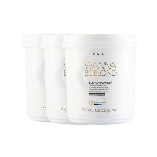 Kit Braé Wanna Be Blond 3 Pó Descolorante Capilar 500 g
