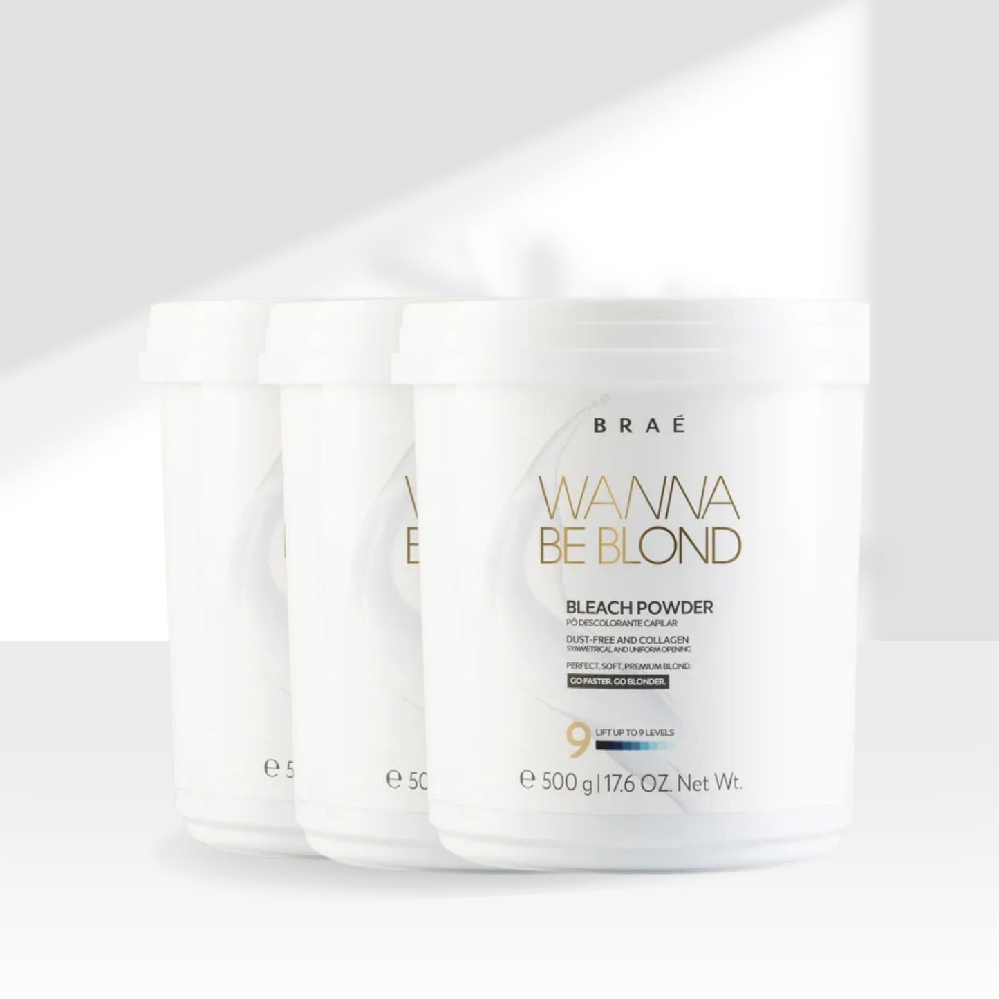 Kit Braé Wanna Be Blond 3 Pó Descolorante Capilar 500 g