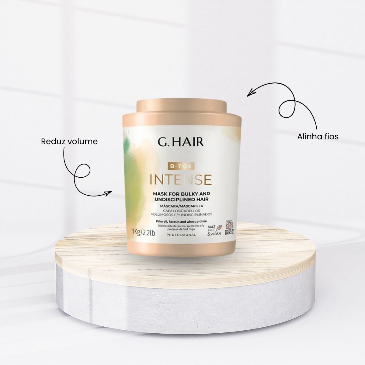 Kit G.Hair BTX Intense 2 Máscara 1 Kg