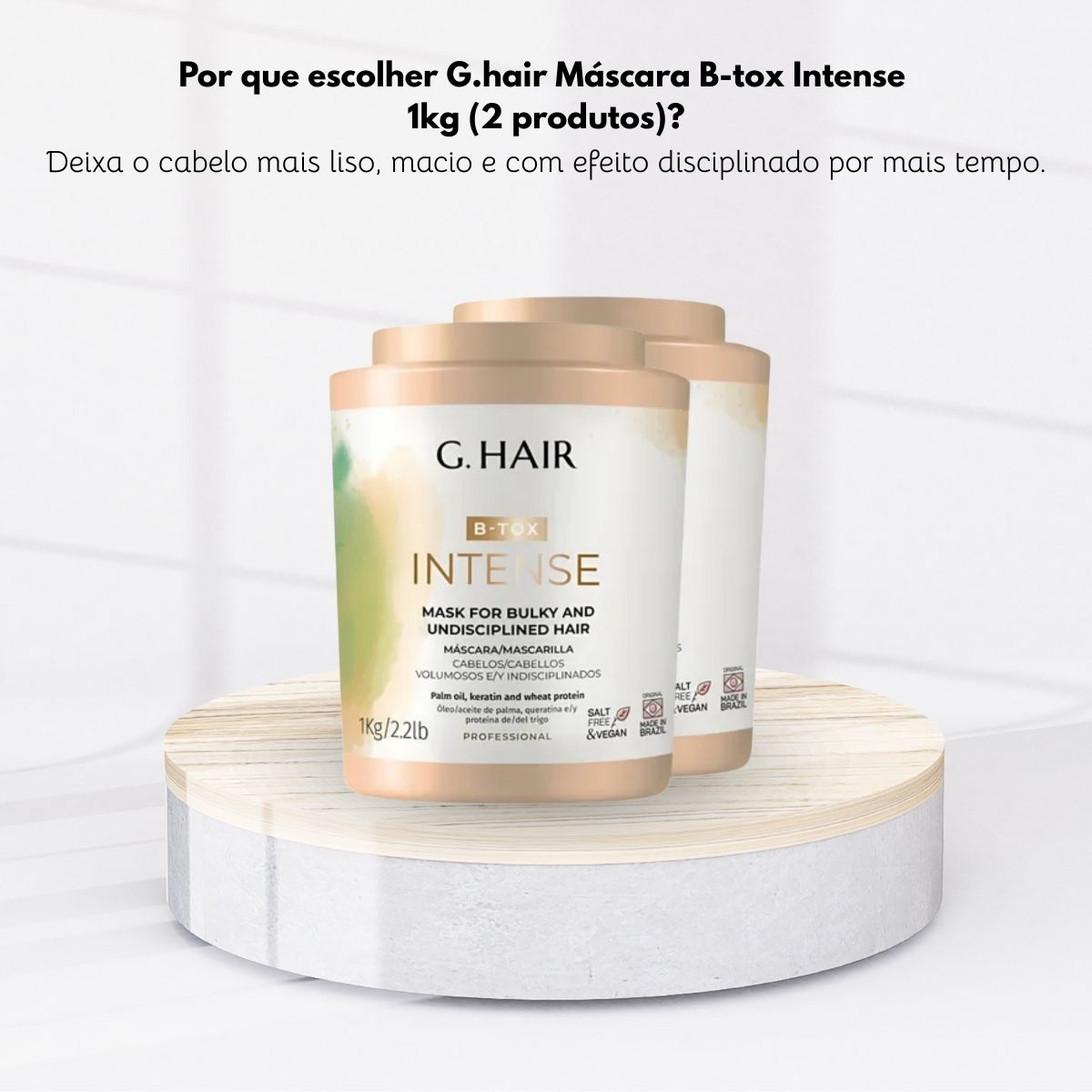 Kit G.Hair BTX Intense 2 Máscara 1 Kg