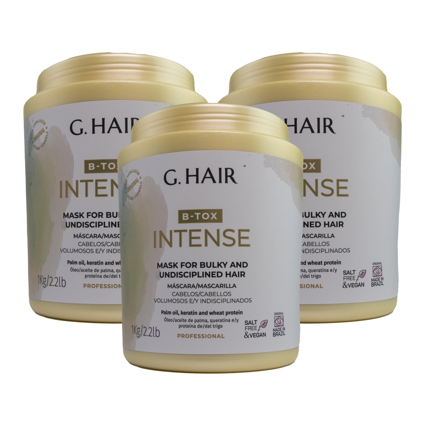 Kit G.Hair BTX Intense 3 Máscara 1 Kg