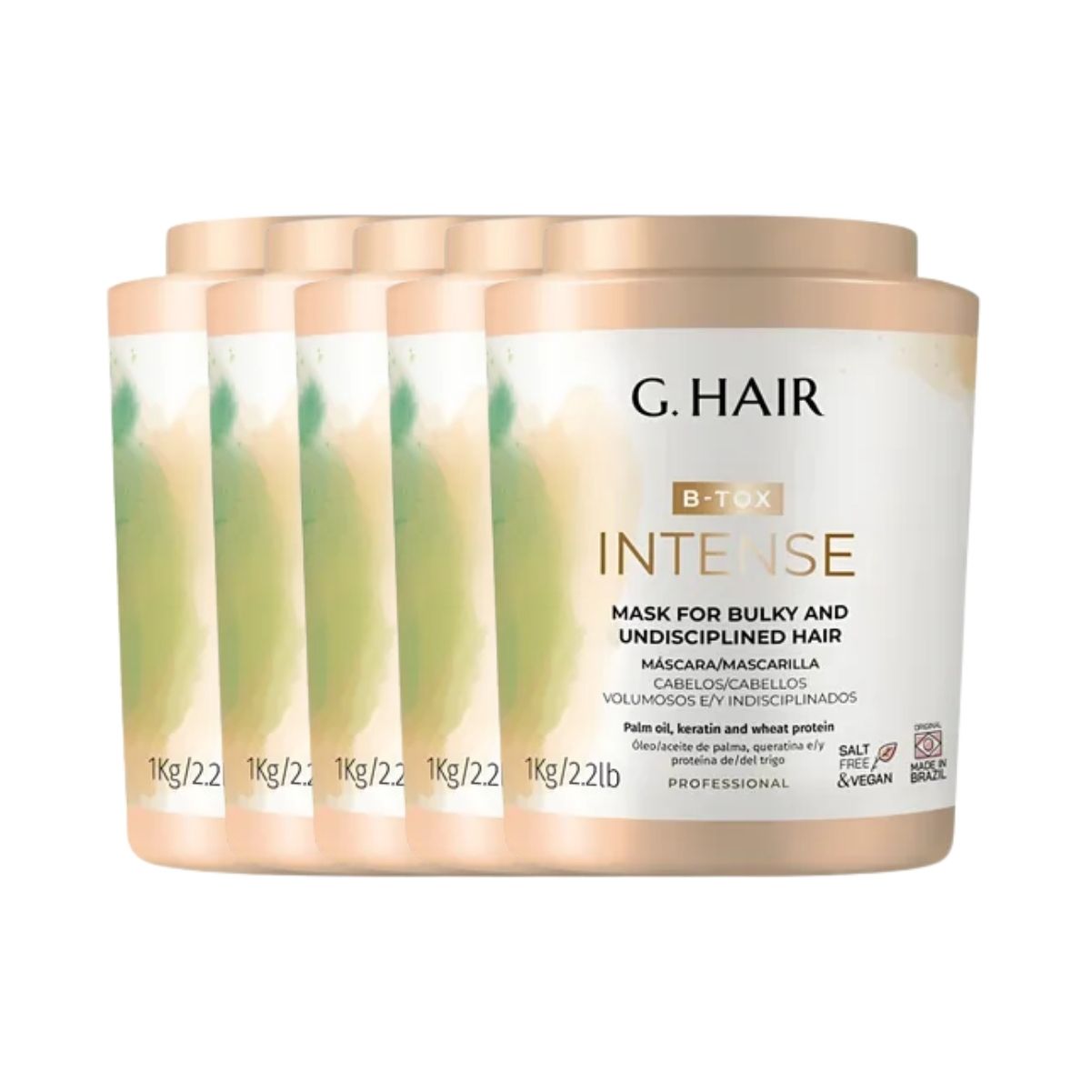 Kit G.Hair BTX Intense 5 Máscara 1 Kg