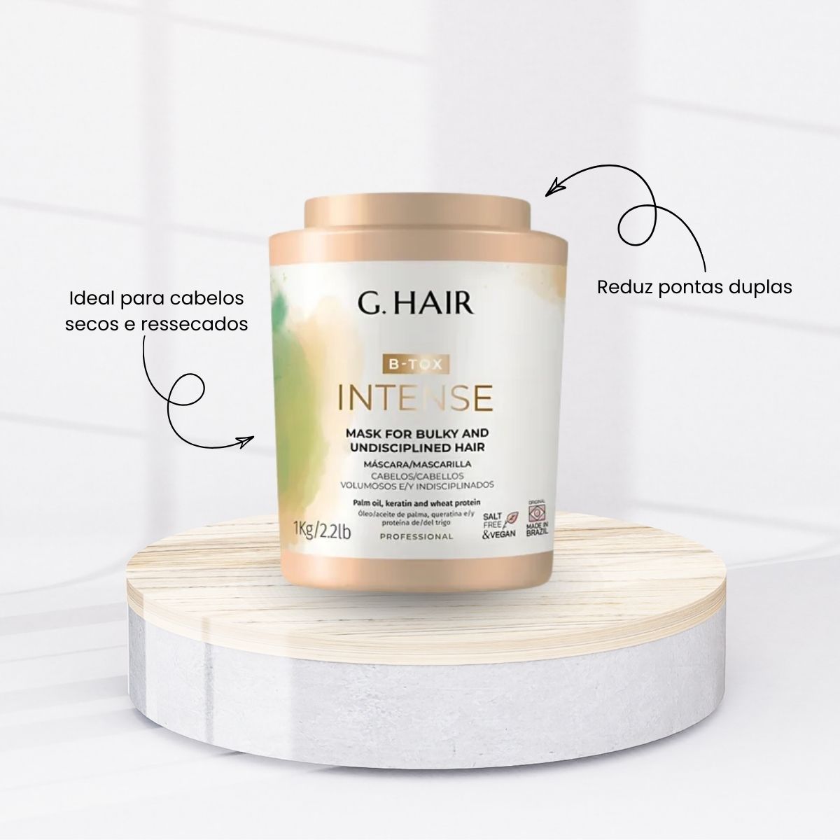 Kit G.Hair BTX Intense 5 Máscara 1 Kg