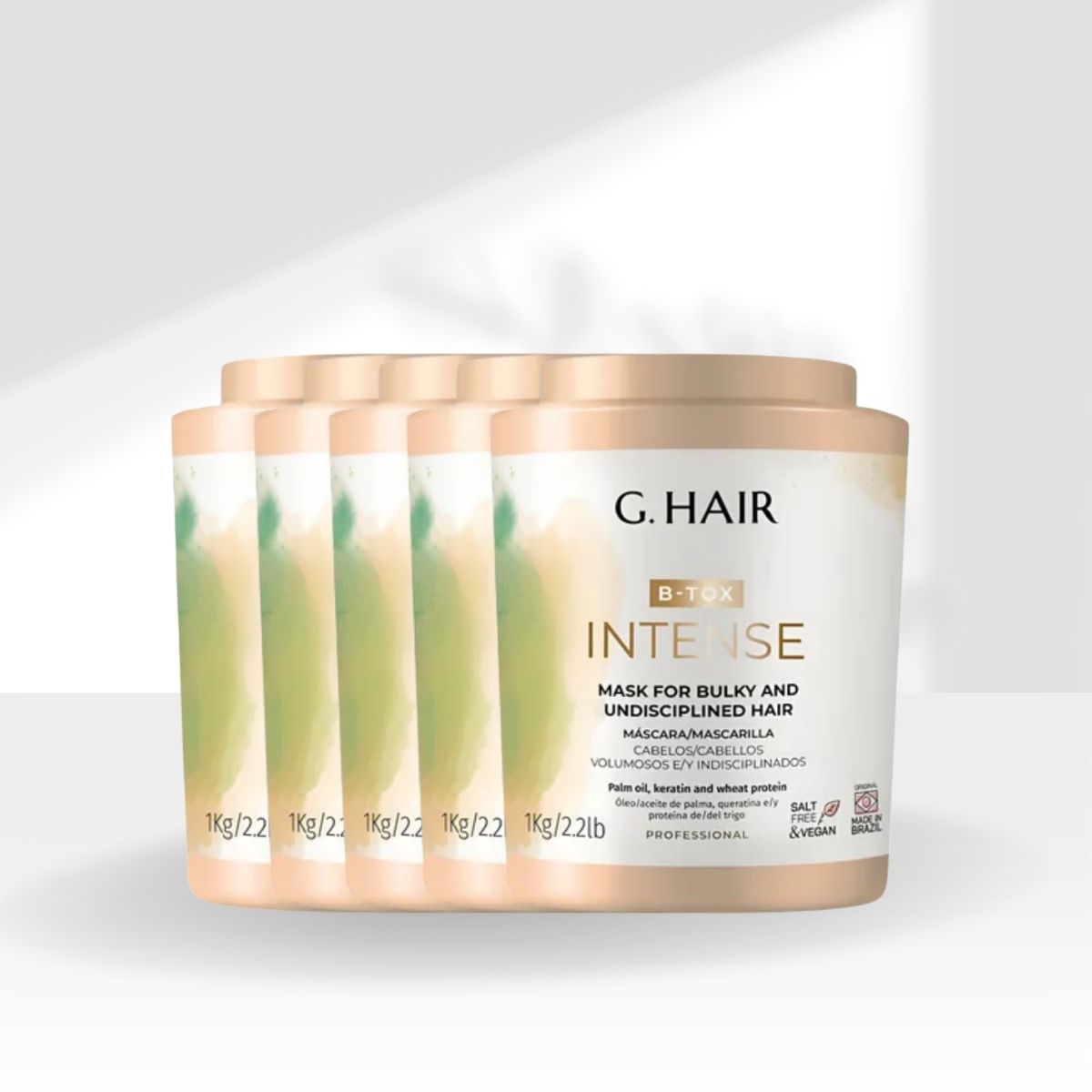 Kit G.Hair BTX Intense 5 Máscara 1 Kg