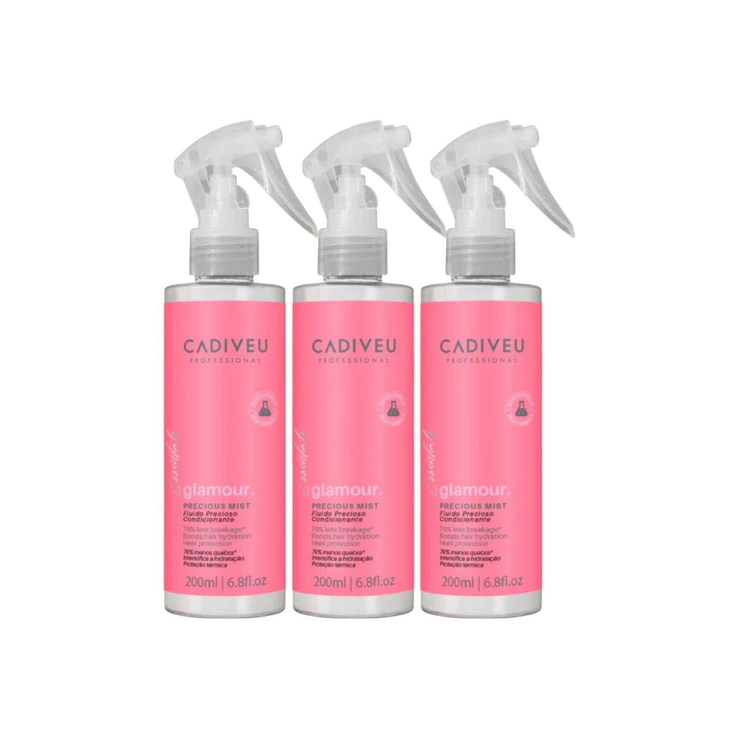 Kit Cadiveu Profissonal Glamour 3 Fluído Precioso 200 ml