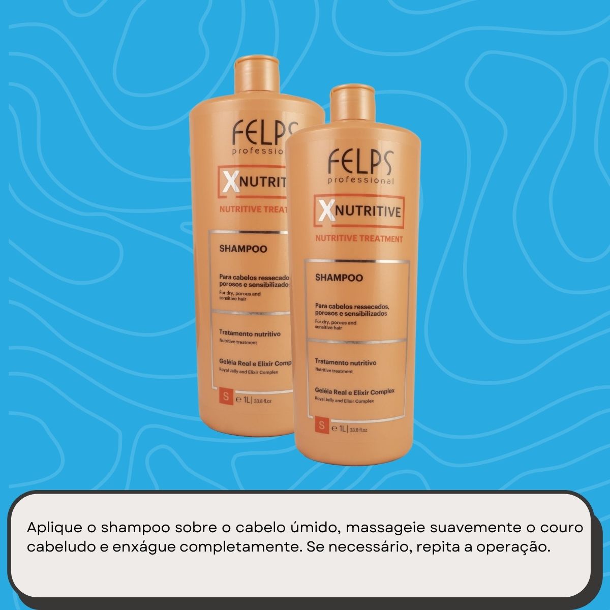 Kit Felps XNutritive 2 Shampoo 1 Litro