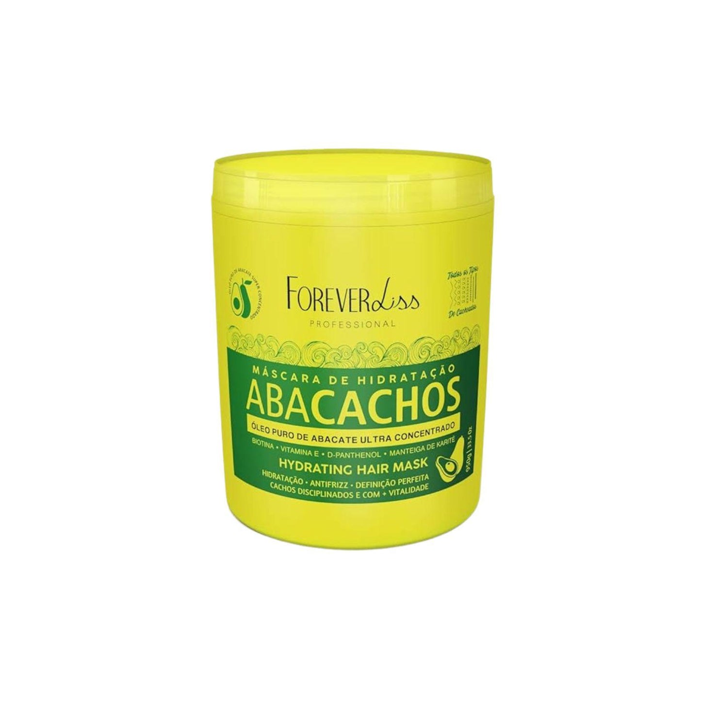 Máscara Forever Liss Abacachos para Cabelo Cacheado 950 g