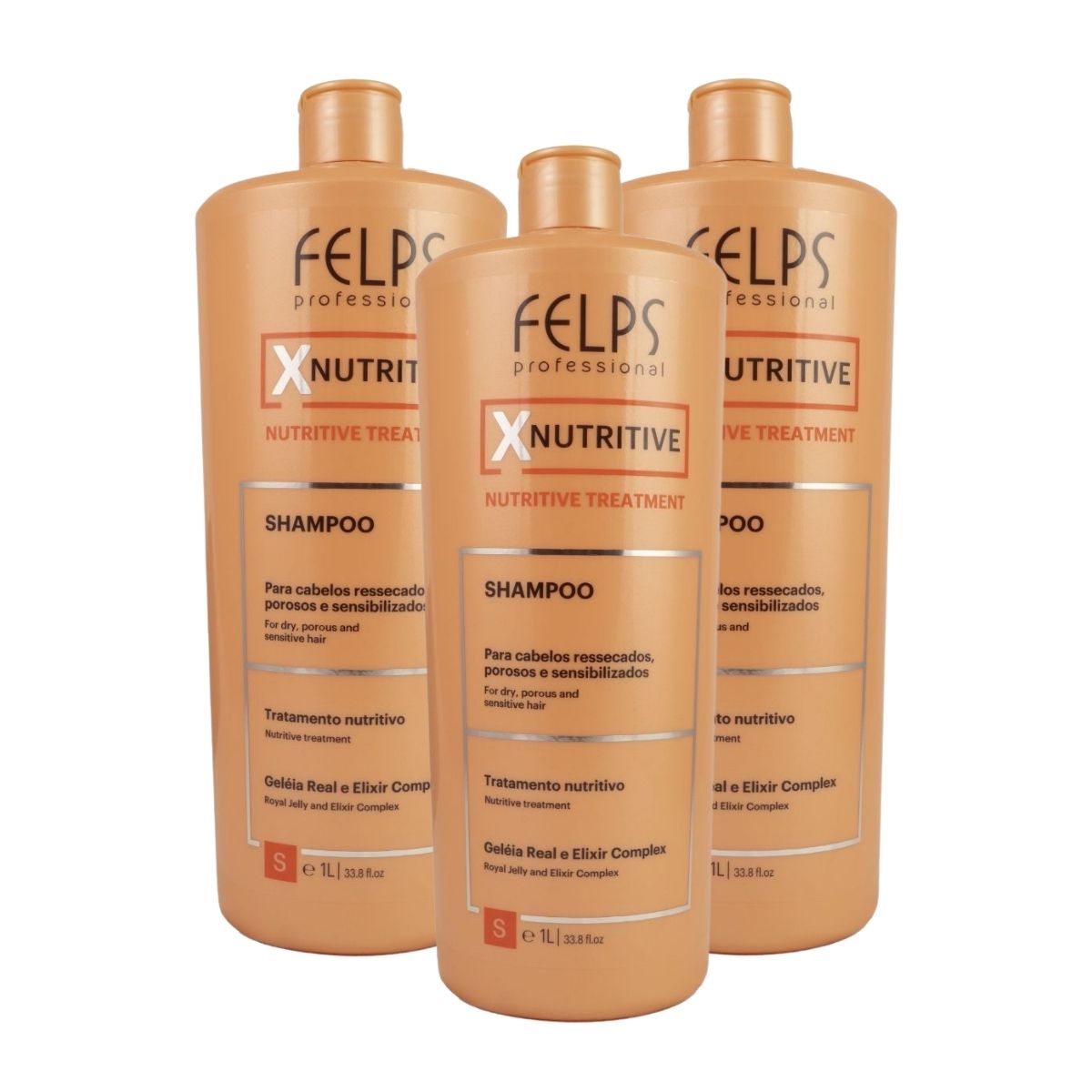 Kit Felps XNutritive 3 Shampoo 1 Litro