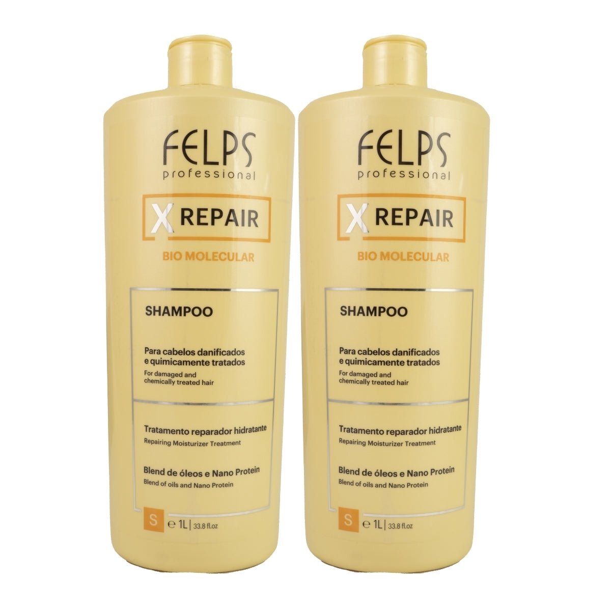 Kit Felps X Repair Bio Molecular 2 Shampoo 1 Litro