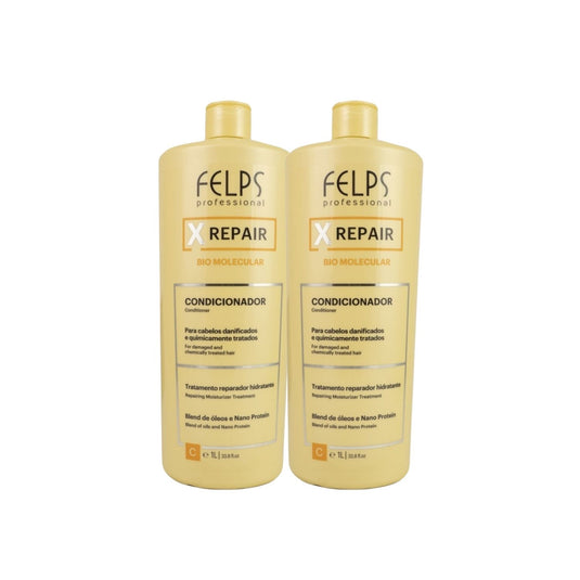 Kit Felps X Repair Bio Molecular 2 Condicionador 1 Litro