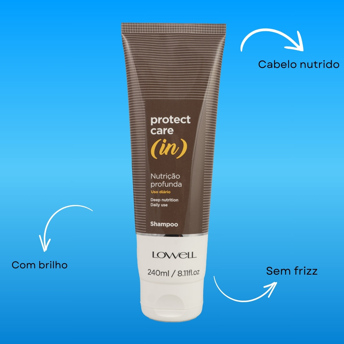 Shampoo Lowell Protect Care (in) Nutrição Shampoo Hidratante 240 ml