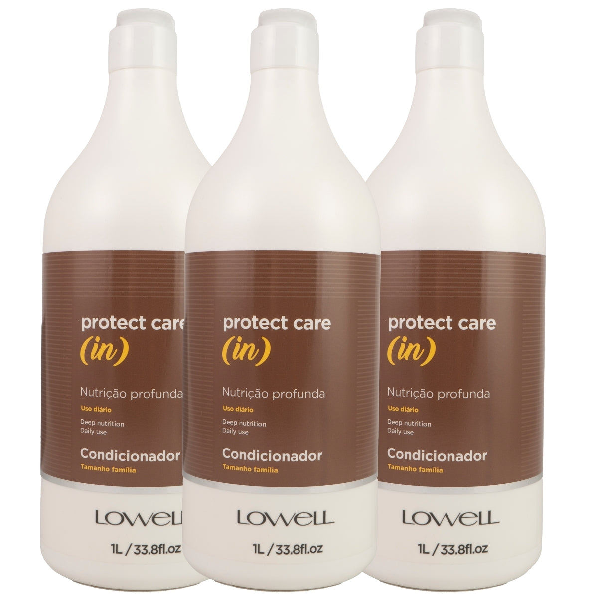 Kit Lowell Protect Care (in) Nutrição 3 Condicionador 1 Litro