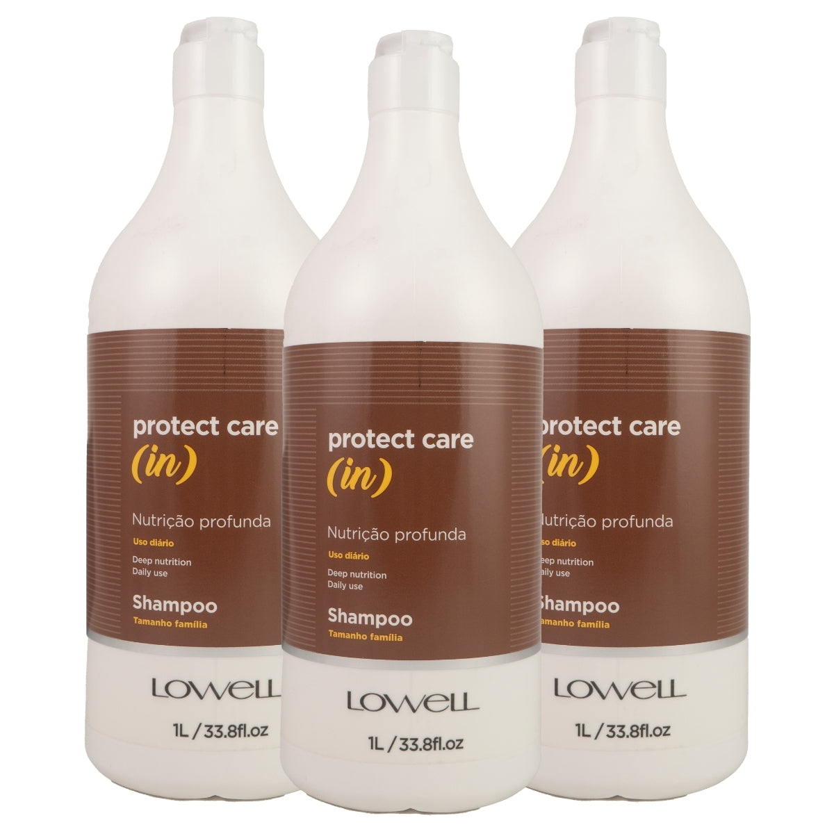 Kit Lowell Protect Care (in) Nutrição 3 Shampoo 1 Litro