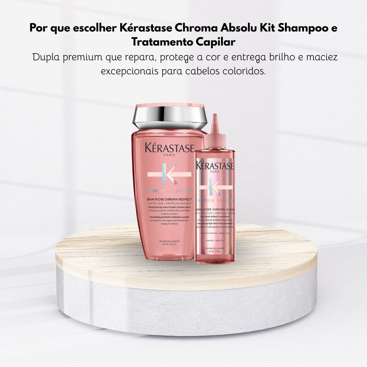 Kit Kérastase Chroma Absolu Shampoo e Tratamento Capilar