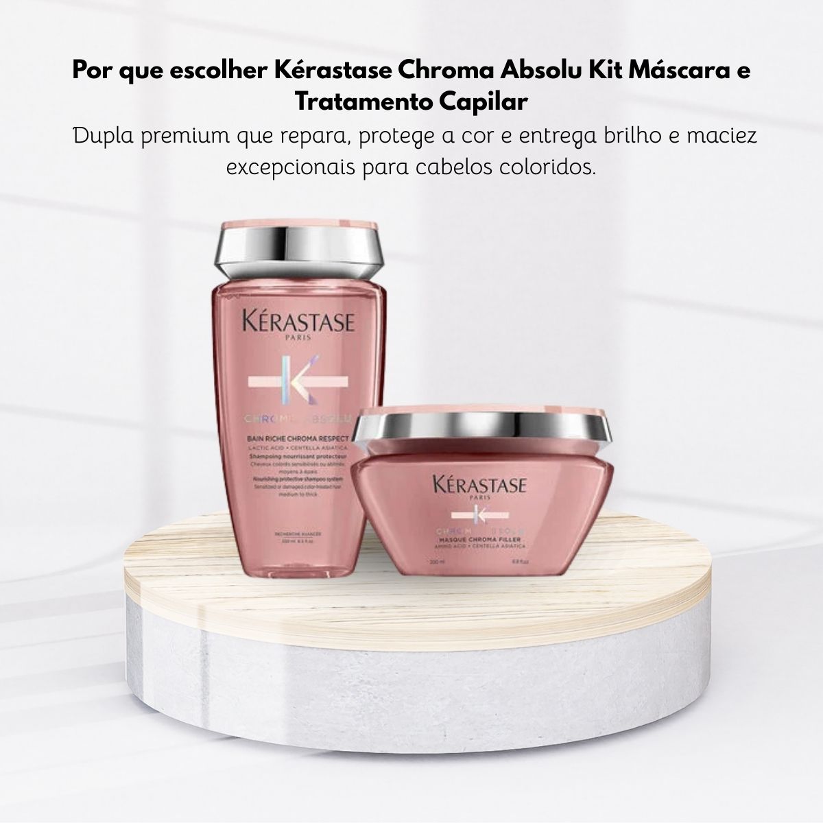 Kit Kérastase Chroma Absolu Máscara e Tratamento Capilar
