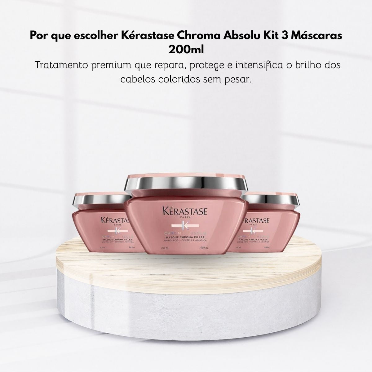 Kit Kérastase Chroma Absolu 3 Máscaras 200 ml